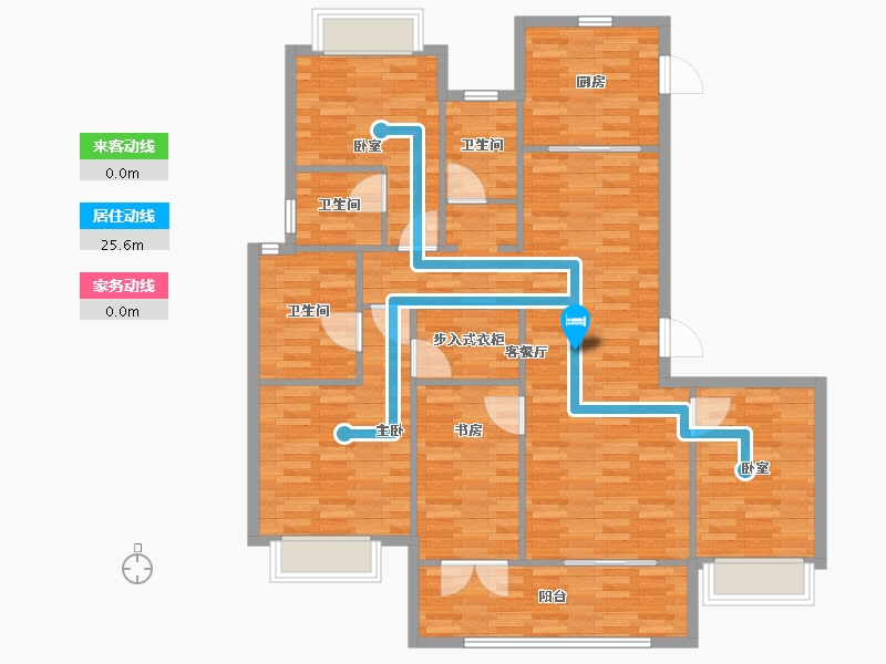 湖北省-武汉市-中建光谷之星-C区-133.60-户型库-动静线