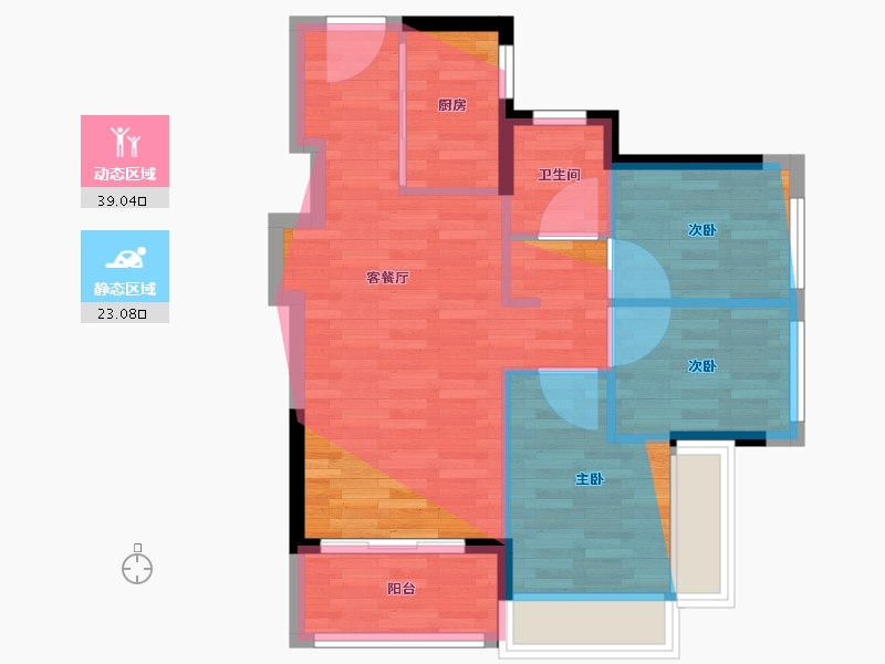 广东省-深圳市-振业博文雅苑-60.80-户型库-动静分区