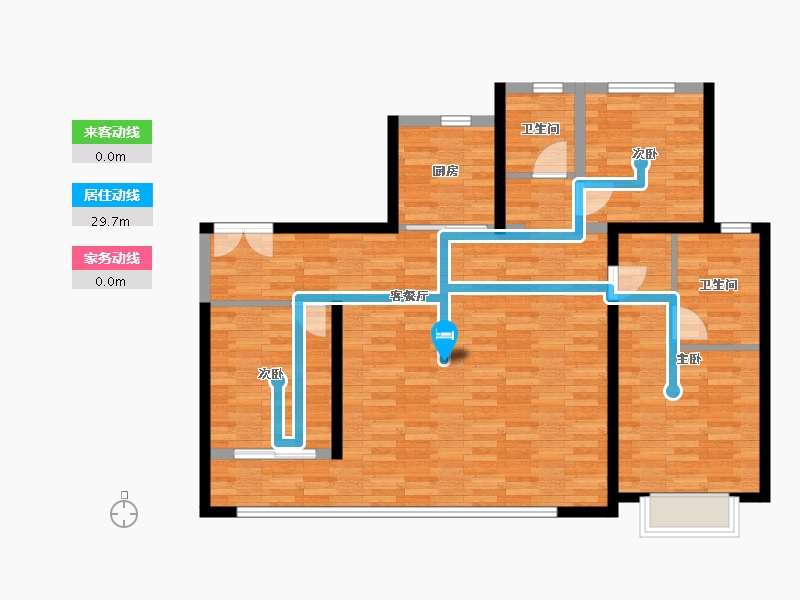 陕西省-西安市-中建璟瑞-104.00-户型库-动静线