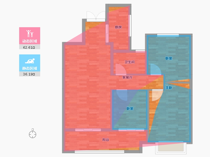 江苏省-宿迁市-明厚源翡翠庄园-90.40-户型库-动静分区