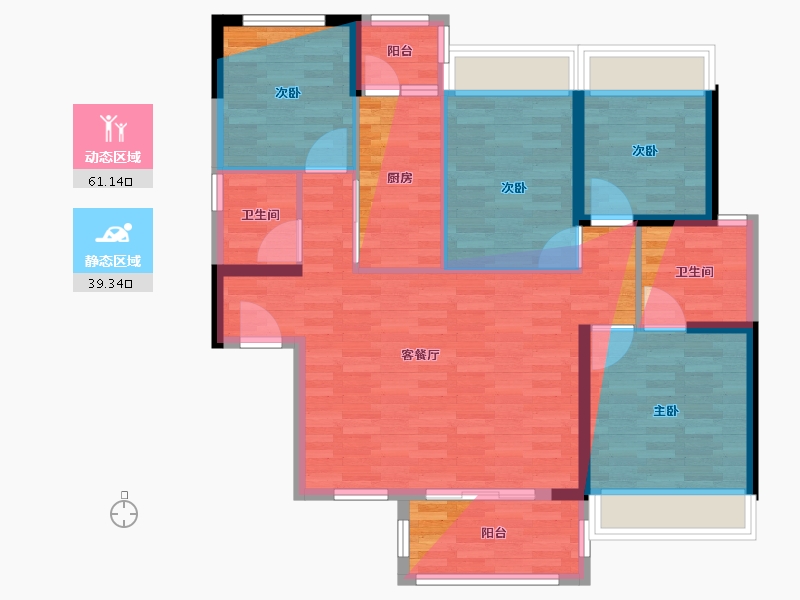 广东省-惠州市-十月花-98.00-户型库-动静分区