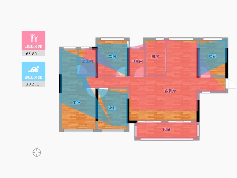 广西壮族自治区-南宁市-轨道云著-109.86-户型库-动静分区