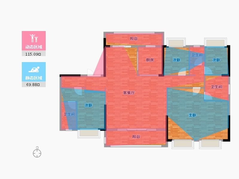 广东省-梅州市-中骏天盈-180.00-户型库-动静分区