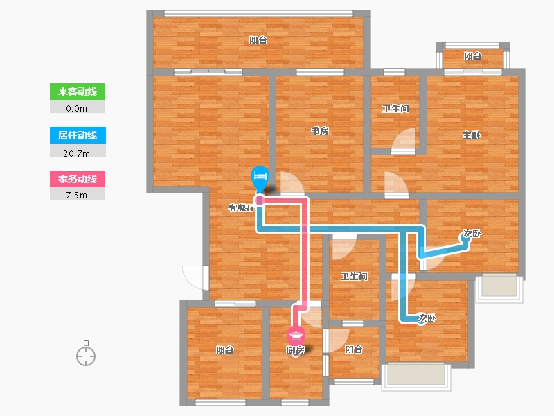 云南省-昭通市-中南黄金水岸-139.56-户型库-动静线