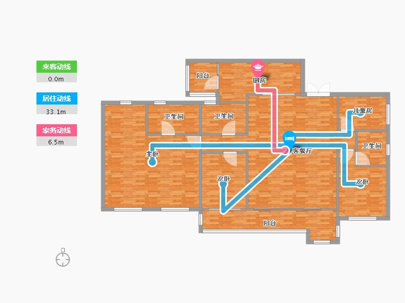 四川省-成都市-云门锦绣-165.60-户型库-动静线