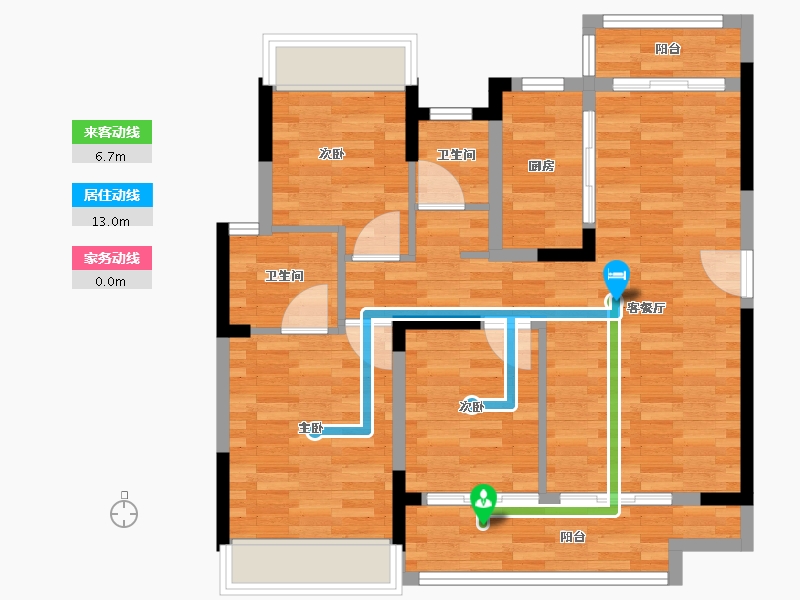 海南省-儋州市-中交·洋浦雅郡-82.30-户型库-动静线