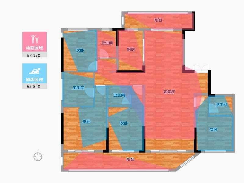 浙江省-绍兴市-金昌烟波辰鹭-174.34-户型库-动静分区