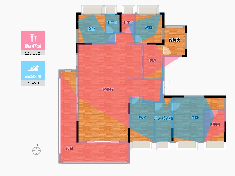 湖南省-长沙市-山墅一生-212.00-户型库-动静分区