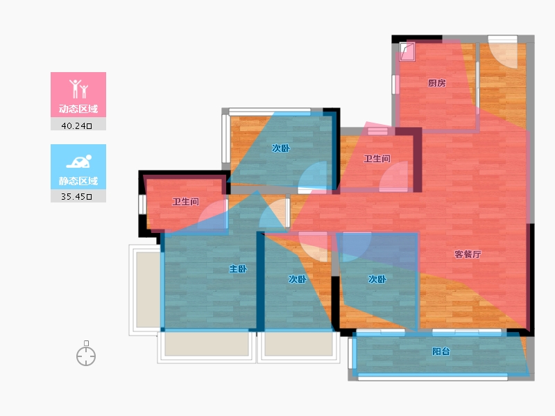 广东省-广州市-广州城投·禧悦时光-79.00-户型库-动静分区