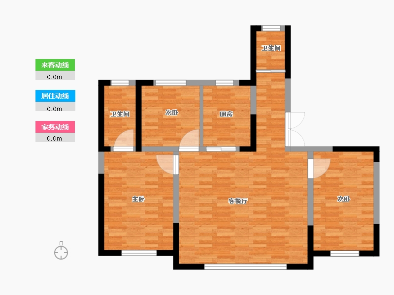 宁夏回族自治区-银川市-金宇·凤语庭-81.98-户型库-动静线