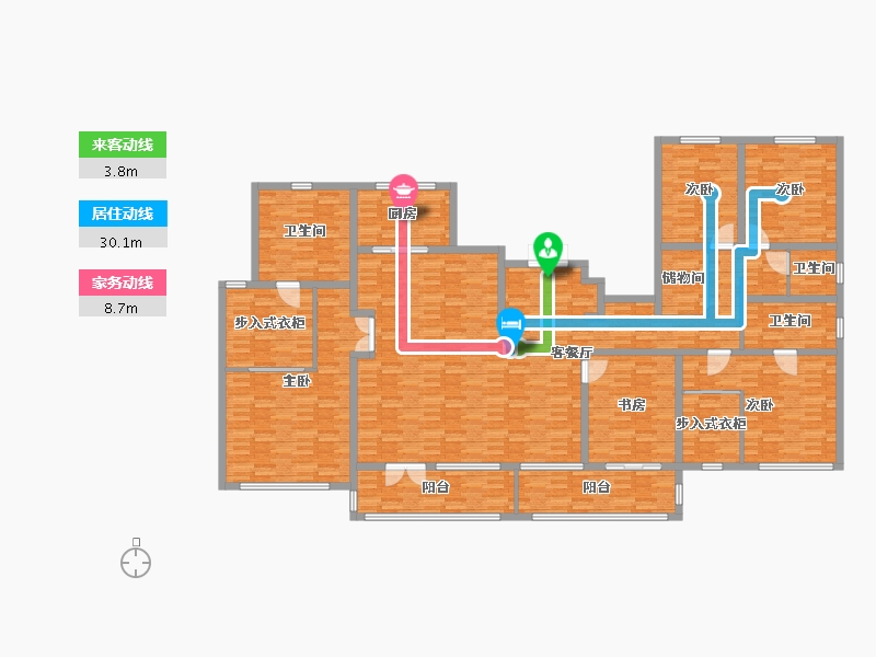 黑龙江省-佳木斯市-嘉瑞华府-238.98-户型库-动静线