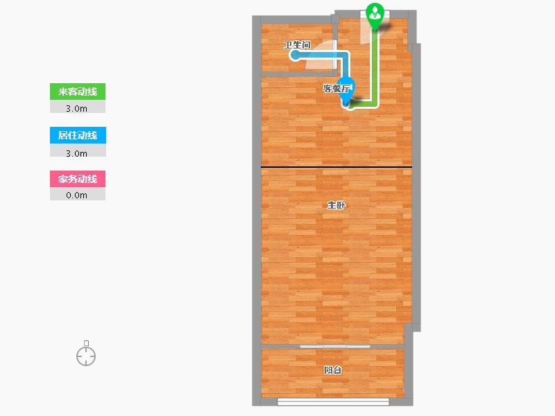 北京-北京市-丰台区天龙华鹤公寓-50.00-户型库-动静线