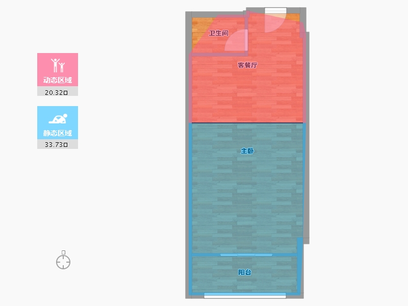 北京-北京市-丰台区天龙华鹤公寓-50.00-户型库-动静分区