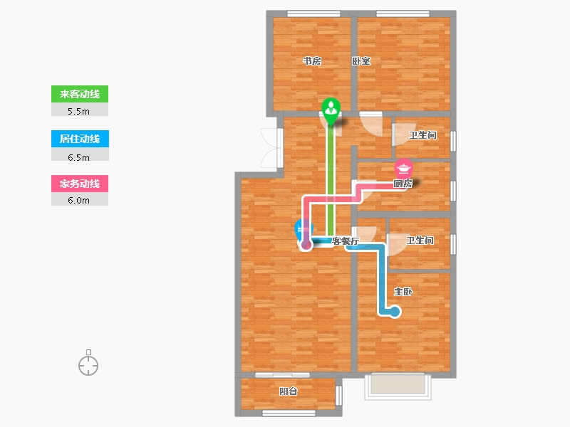 河北省-保定市-和美鑫苑二区-101.98-户型库-动静线