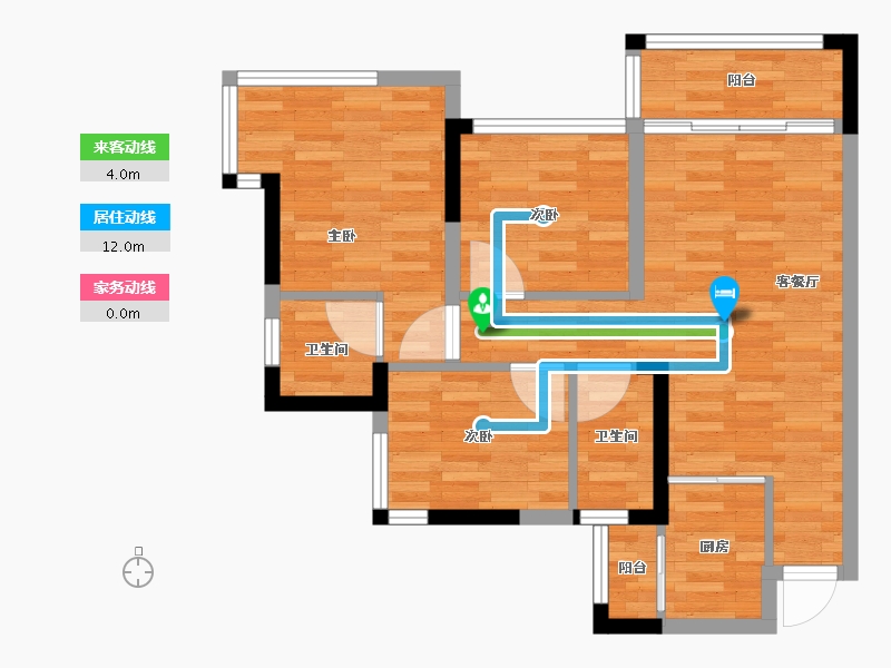 四川省-眉山市-水天花月-65.48-户型库-动静线