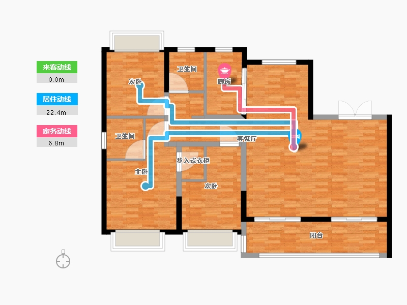 江西省-南昌市-新丰风华路壹号-119.20-户型库-动静线