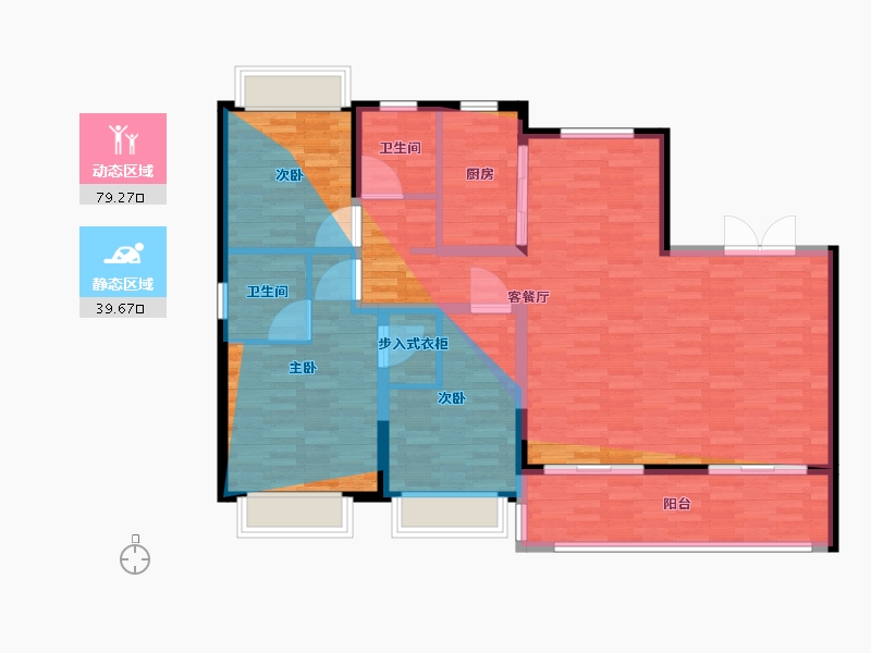 江西省-南昌市-新丰风华路壹号-119.20-户型库-动静分区