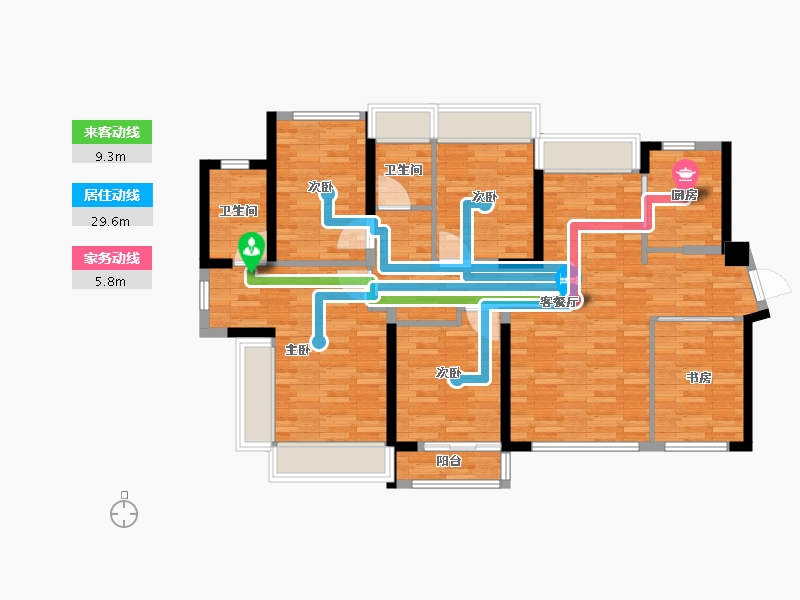 福建省-厦门市-建发鲤悦-107.82-户型库-动静线