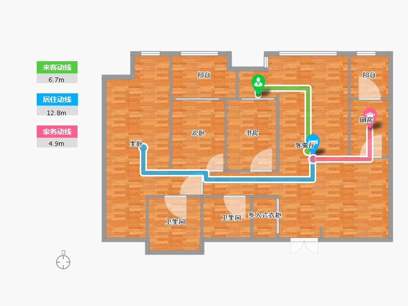 四川省-成都市-先锋若水居-200.00-户型库-动静线