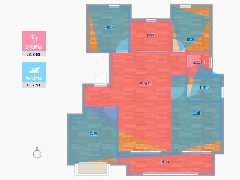 浙江省-绍兴市-悦尚府-102.00-户型库-动静分区