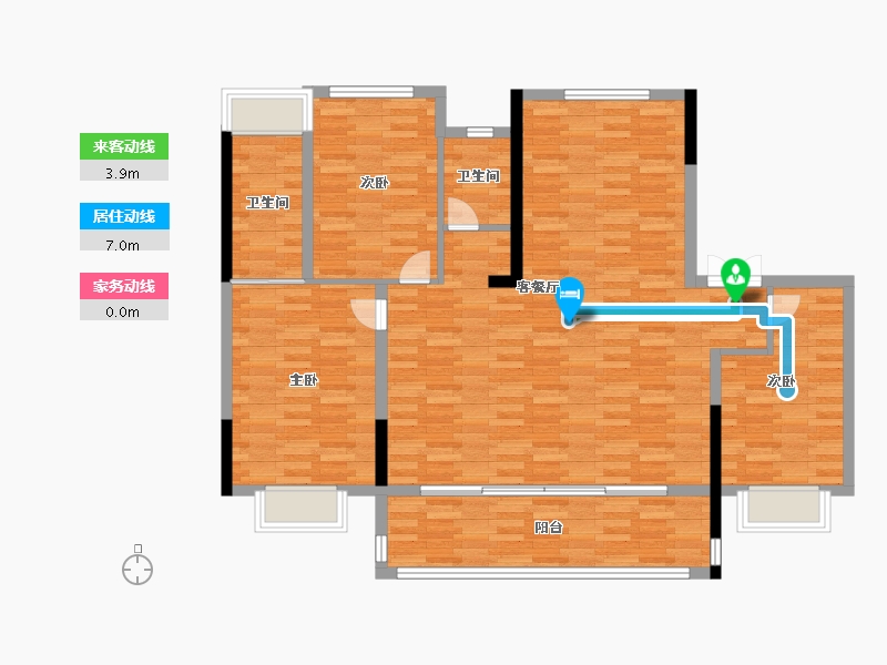 江苏省-苏州市-中国铁建花语天著-114.30-户型库-动静线