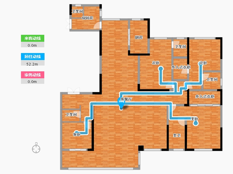 湖南省-长沙市-天城上和珺-278.57-户型库-动静线