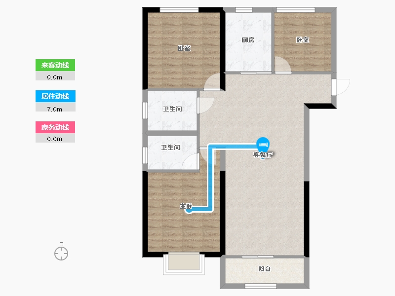 甘肃省-兰州市-瑞德御府-120.00-户型库-动静线