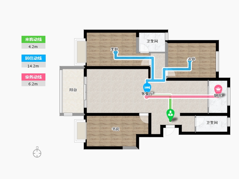 河北省-邢台市-芙蓉园-130.00-户型库-动静线