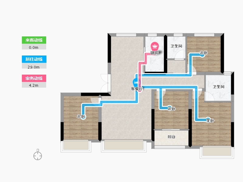 河北省-保定市-乾城锦唐-114.40-户型库-动静线