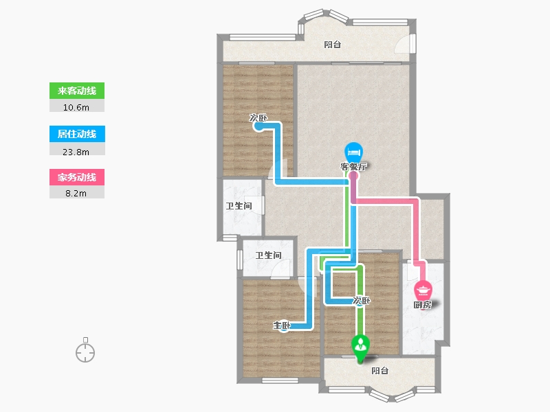 福建省-泉州市-宏华国际花园城-143.00-户型库-动静线