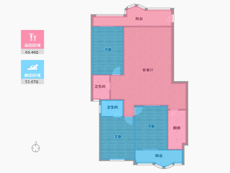 福建省-泉州市-宏华国际花园城-143.00-户型库-动静分区