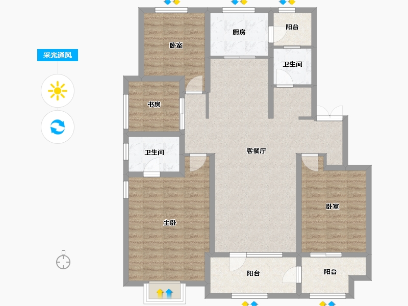 山东省-日照市-天宁君悦府南区-120.27-户型库-采光通风