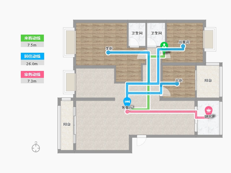 云南省-红河哈尼族彝族自治州-盛世临安巅峰-167.20-户型库-动静线