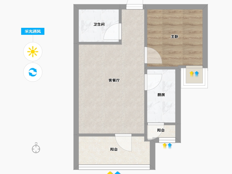 重庆-重庆市-上品拾陆-40.37-户型库-采光通风