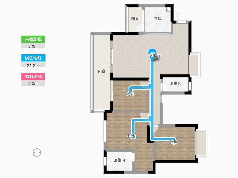 贵州省-六盘水市-新能绿城-101.60-户型库-动静线