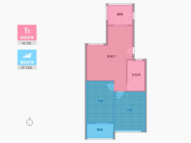 河南省-郑州市-陇海路恒业小区-88.00-户型库-动静分区