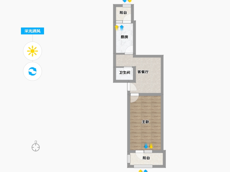 北京-北京市-小关北里-36.24-户型库-采光通风