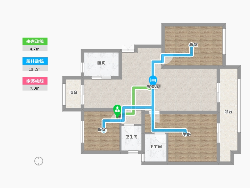 江苏省-泰州市-泰兴银丰佳园-99.00-户型库-动静线