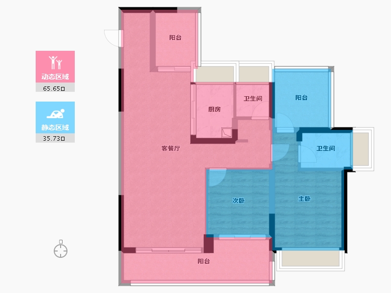 广东省-韶关市-九麟府-87.98-户型库-动静分区