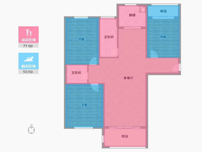 河南省-焦作市-百大嘉苑小区-115.04-户型库-动静分区