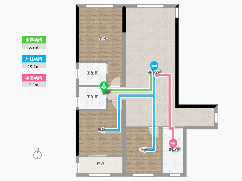 贵州省-毕节市-万晟阳光城-101.60-户型库-动静线