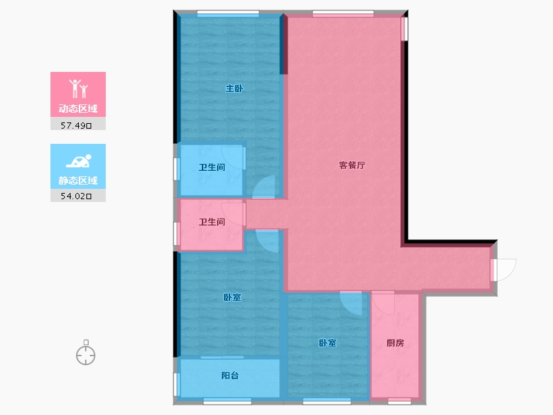 贵州省-毕节市-万晟阳光城-101.60-户型库-动静分区