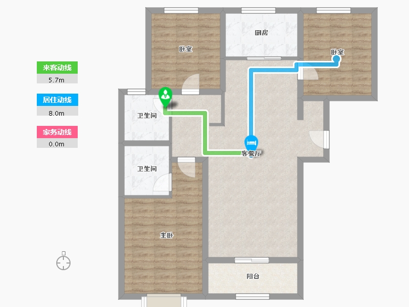 陕西省-渭南市-西岳华亭-98.22-户型库-动静线