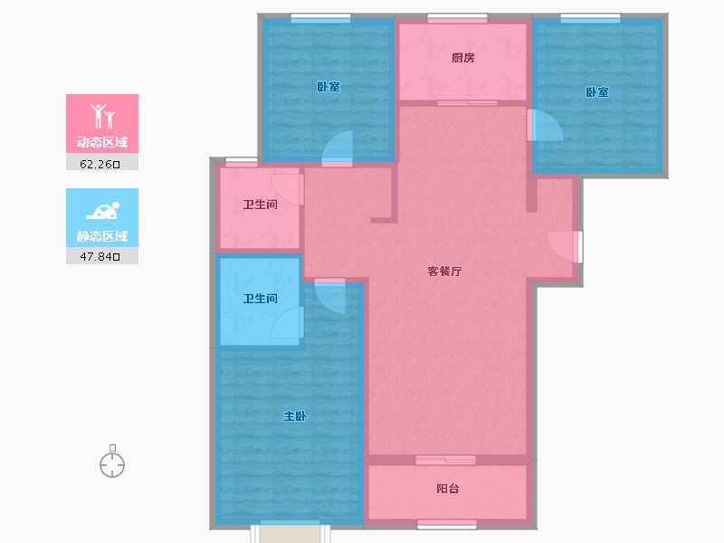 陕西省-渭南市-西岳华亭-98.22-户型库-动静分区