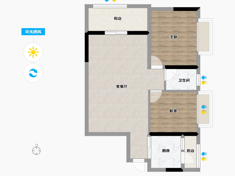 广西壮族自治区-南宁市-广西日报社茅桥片区危旧房改住房项目-71.30-户型库-采光通风