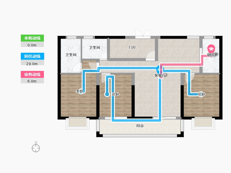 福建省-漳州市-壶山澜郡-98.40-户型库-动静线