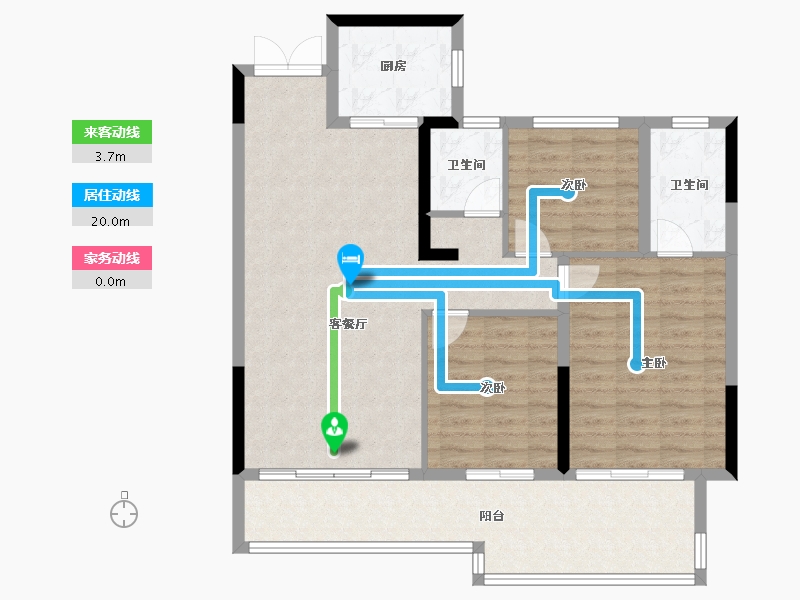 江西省-赣州市-嘉福云墅-100.00-户型库-动静线