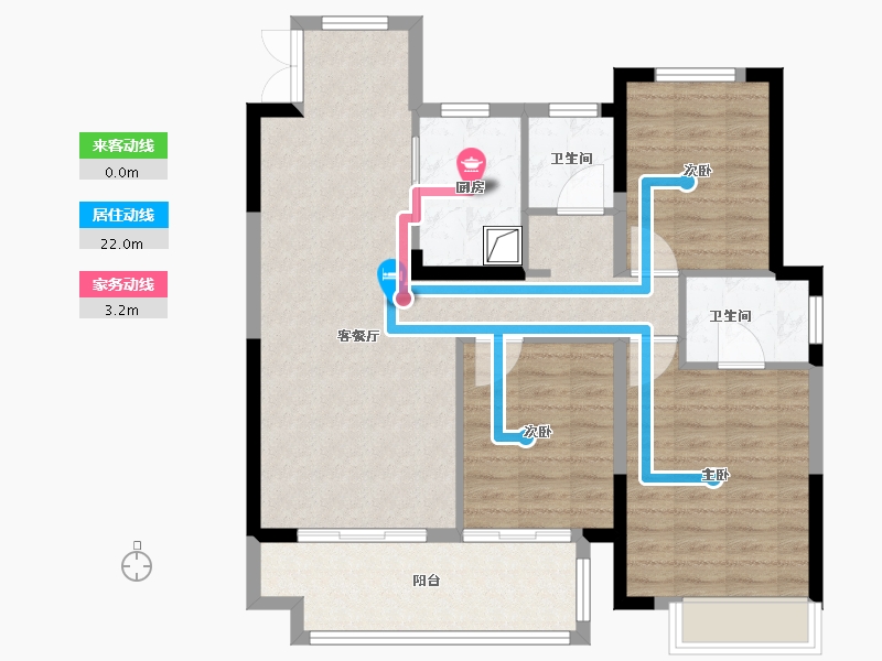 安徽省-六安市-远大·印澜山-91.43-户型库-动静线