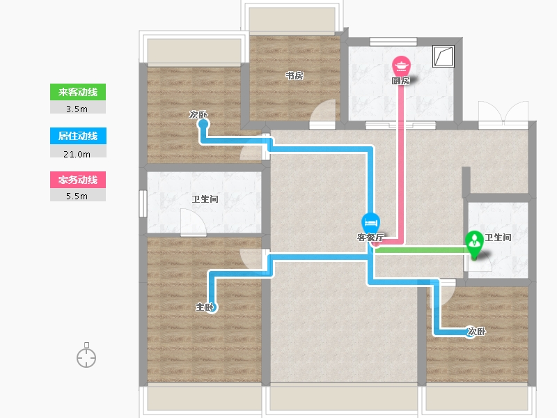 吉林省-长春市-吴中府-120.00-户型库-动静线