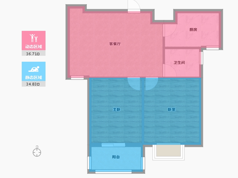 山东省-潍坊市-康城壹品-65.52-户型库-动静分区